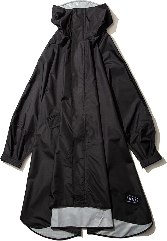 KiU キウ 豪雨対応 自転車 台風 袖付き ポンチョ
